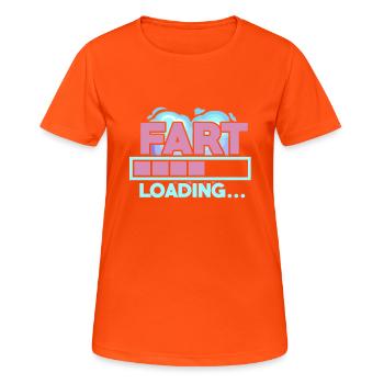 Chargement de pet - T-shirt respirant Femme - orange néon - Devant - AI Model Female 172 dark (172cm)