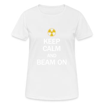 Un technicien en radiologie garde son calme et son énergie - T-shirt respirant Femme - blanc - Devant - AI Model Female 172 dark (172cm)