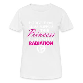 Funny Radiology Tech Princess Radiation - Women's Breathable T-Shirt - white - Front - AI Model Female 172 dark (172cm)