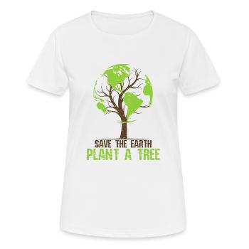 Earth Day - Umweltschutz Natur - Frauen T-Shirt atmungsaktiv - Weiß - Vorne - AI Model Female 172 dark (172cm)