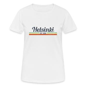 Helsinki Finland vintage - Women's Breathable T-Shirt - white - Front - AI Model Female 172 dark (172cm)