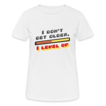 Gaming level up - Women's Breathable T-Shirt - white - Front - AI Model Female 172 dark (172cm)