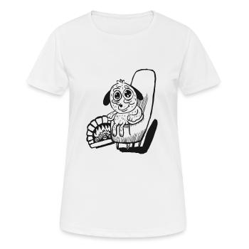 Nice sitting by the stove - Women's Breathable T-Shirt - white - Front - AI Model Female 172 dark (172cm)