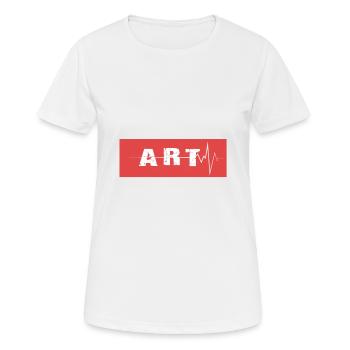 Art - T-shirt respirant Femme - blanc - Devant - AI Model Female 172 dark (172cm)