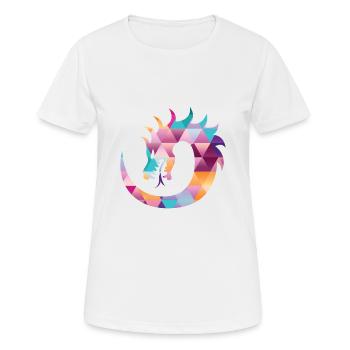 Drachen Chinesisch Symbolik Schlange Geschenk - Frauen T-Shirt atmungsaktiv - Weiß - Vorne - AI Model Female 172 dark (172cm)