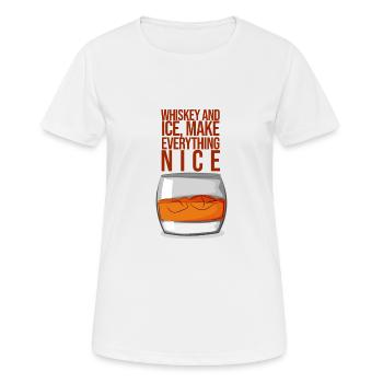 Whisky whisky cadeau irlandais - T-shirt respirant Femme - blanc - Devant - AI Model Female 172 dark (172cm)
