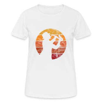 Saxophone Jazz Swing Classical Music Ska Punk Rock - Women's Breathable T-Shirt - white - Front - AI Model Female 172 dark (172cm)