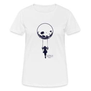 Moon rocking - T-shirt respirant Femme - blanc - Devant - AI Model Female 172 dark (172cm)
