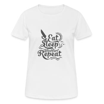 Windsurfer Windsurfer Windsurfer Surfer Cadeau - T-shirt respirant Femme - blanc - Devant - AI Model Female 172 dark (172cm)