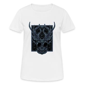 Bois de cerf - T-shirt respirant Femme - blanc - Devant - AI Model Female 172 dark (172cm)