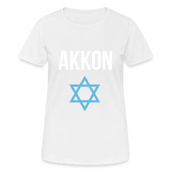 Acre Israel Souvenir - Women's Breathable T-Shirt - white - Front - AI Model Female 172 dark (172cm)