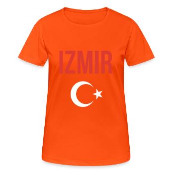 Turquie Izmir Turquie - T-shirt respirant Femme - orange néon - Devant - AI Model Female 172 dark (172cm)