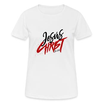 Christus Jesus Christus Jesus - Frauen T-Shirt atmungsaktiv - Weiß - Vorne - AI Model Female 172 dark (172cm)
