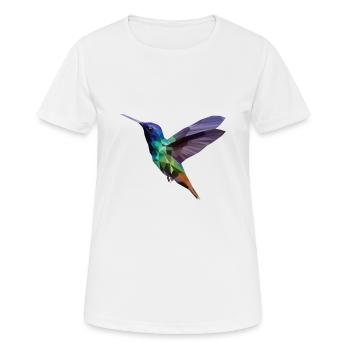 Oiseau polygone - T-shirt respirant Femme - blanc - Devant - AI Model Female 172 dark (172cm)