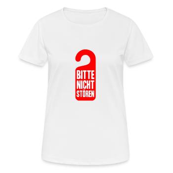 Do Not Disturb - Women's Breathable T-Shirt - white - Front - AI Model Female 172 dark (172cm)