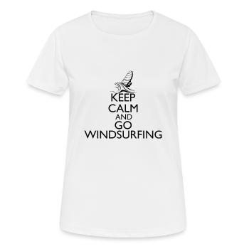 Planche à voile Planche à voile Planche à voile Windsurf - T-shirt respirant Femme - blanc - Devant - AI Model Female 172 dark (172cm)