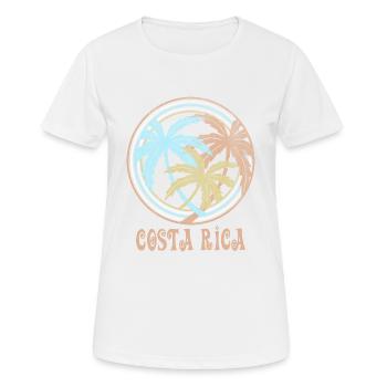 Costa Rica - Frauen T-Shirt atmungsaktiv - Weiß - Vorne - AI Model Female 172 dark (172cm)