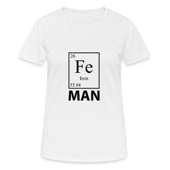 FeMAN Geek and Science - T-shirt respirant Femme - blanc - Devant - AI Model Female 172 dark (172cm)