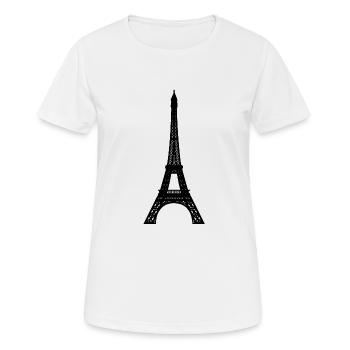 Eiffel tower - Women's Breathable T-Shirt - white - Front - AI Model Female 172 dark (172cm)