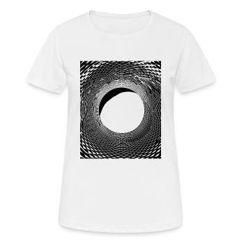 Geometrische Kunst - Frauen T-Shirt atmungsaktiv - Weiß - Vorne - AI Model Female 172 dark (172cm)