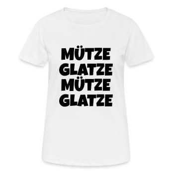 Cadeau de masturbation chauve bonnet drôle - T-shirt respirant Femme - blanc - Devant - AI Model Female 172 dark (172cm)