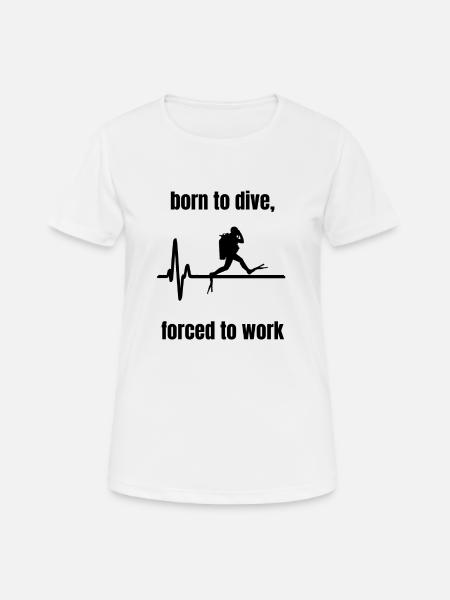 Diver diving underwater scuba diving gift - Women's Breathable T-Shirt - white