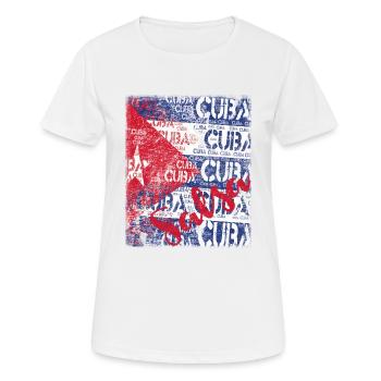 Salsa Cuba Dance - Salsa Dancer Gift - T-shirt respirant Femme - blanc - Devant - AI Model Female 172 dark (172cm)