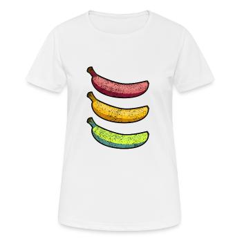 Banana Retro Gift Colorful Funny Traffic Light Red Yellow - Women's Breathable T-Shirt - white - Front - AI Model Female 172 dark (172cm)