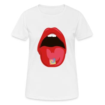 Acid LSD psychedelic drugs - Women's Breathable T-Shirt - white - Front - AI Model Female 172 dark (172cm)