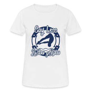 Saut à la tour saut à la tour - T-shirt respirant Femme - blanc - Devant - AI Model Female 172 dark (172cm)