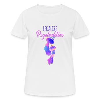 Acid LSD Psychedelic Drugs - Women's Breathable T-Shirt - white - Front - AI Model Female 172 dark (172cm)