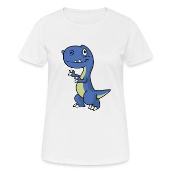 Dino - Women's Breathable T-Shirt - white - Front - AI Model Female 172 dark (172cm)