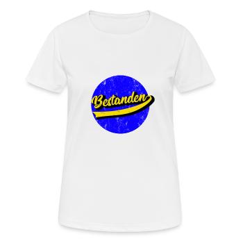 Examen Diplôme d’étude d’auto examen baccalauréat cadeau - T-shirt respirant Femme - blanc - Devant - AI Model Female 172 dark (172cm)