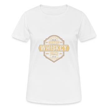 Coups de whisky écossais originaux - T-shirt respirant Femme - blanc - Devant - AI Model Female 172 dark (172cm)