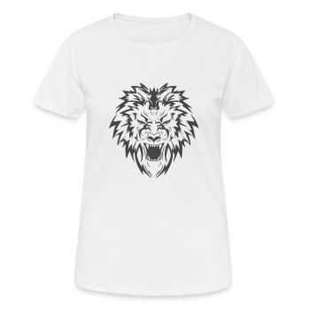 Lion - T-shirt respirant Femme - blanc - Devant - AI Model Female 172 dark (172cm)