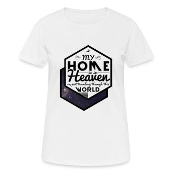 Glaube - Frauen T-Shirt atmungsaktiv - Weiß - Vorne - AI Model Female 172 dark (172cm)
