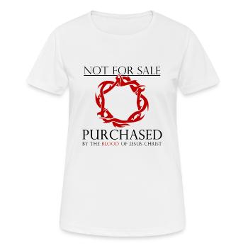 Jesus Christus - Frauen T-Shirt atmungsaktiv - Weiß - Vorne - AI Model Female 172 dark (172cm)