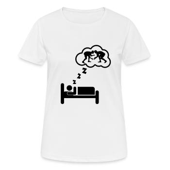 Wrestling catch catch dorm - T-shirt respirant Femme - blanc - Devant - AI Model Female 172 dark (172cm)