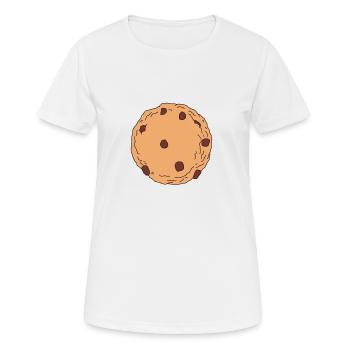 Keks Cookies - Frauen T-Shirt atmungsaktiv - Weiß - Vorne - AI Model Female 172 dark (172cm)
