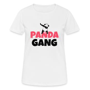 Panda Gang Panda Bamboo Saying Funny Gift - T-shirt respirant Femme - blanc - Devant - AI Model Female 172 dark (172cm)