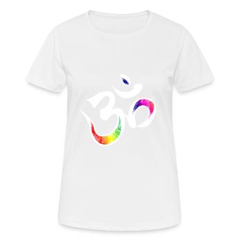 Signe Om - T-shirt respirant Femme - blanc - Devant - AI Model Female 172 dark (172cm)