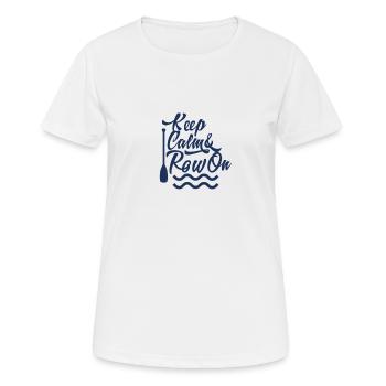 Rowing Rowing Rowing Rowing Rowing Rowing Boat - Women's Breathable T-Shirt - white - Front - AI Model Female 172 dark (172cm)