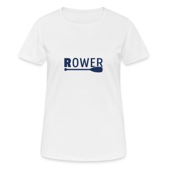 Rowing Rowing Rowing Rowing Rowing Boat Rowing - Women's Breathable T-Shirt - white - Front - AI Model Female 172 dark (172cm)