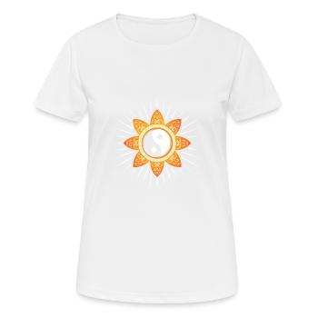 Yin yang - T-shirt respirant Femme - blanc - Devant - AI Model Female 172 dark (172cm)