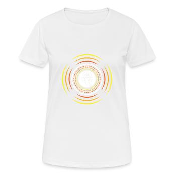 Ganesha - Frauen T-Shirt atmungsaktiv - Weiß - Vorne - AI Model Female 172 dark (172cm)