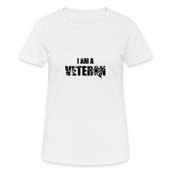 Vétérans - T-shirt respirant Femme - blanc - Devant - AI Model Female 172 dark (172cm)