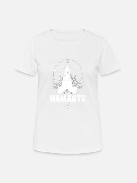 namaste - T-shirt respirant Femme - blanc