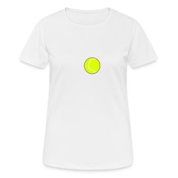 Tennis ball - Women's Breathable T-Shirt - white - Front - AI Model Female 172 dark (172cm)