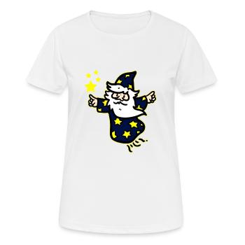 Star Sky Clouds Night Magician Sparkle Magician - Women's Breathable T-Shirt - white - Front - AI Model Female 172 dark (172cm)