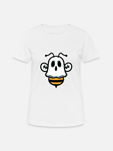 Halloween Ghost Creepy Spooky Scared Horror Party - Women's Breathable T-Shirt - white